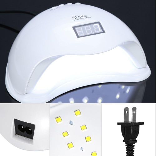 Professional LED Nail Polish Dryer Lamp Gel Machine For Manicure & Pedicure With Sensor - White
