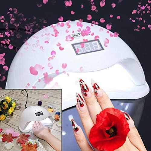 Professional LED Nail Polish Dryer Lamp Gel Machine For Manicure & Pedicure With Sensor - White