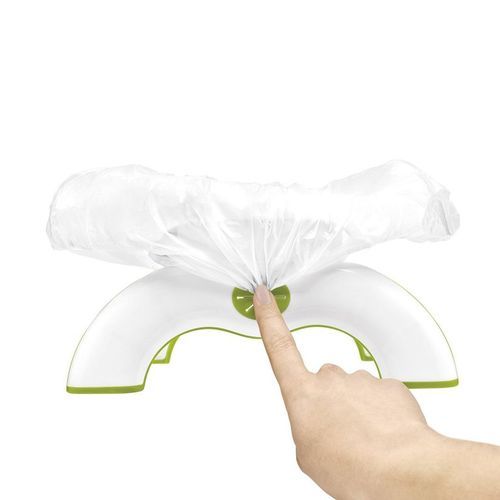 2 In 1 Go Potty Training/Travel Toilet Toddler Seat With 3 Free Disposal Bags - White.