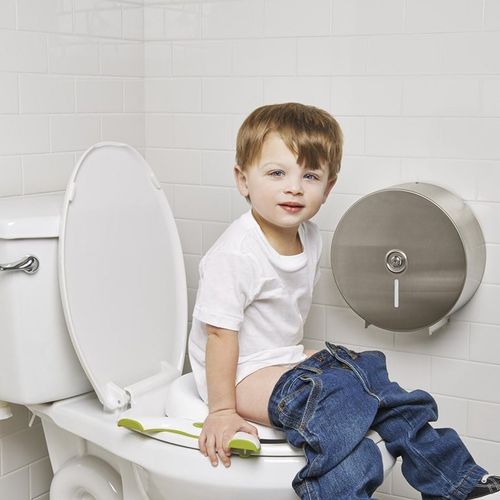 2 In 1 Go Potty Training/Travel Toilet Toddler Seat With 3 Free Disposal Bags - White.