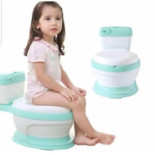 Baby & Mommy Mini Toilet Training Potty - Blue, White
