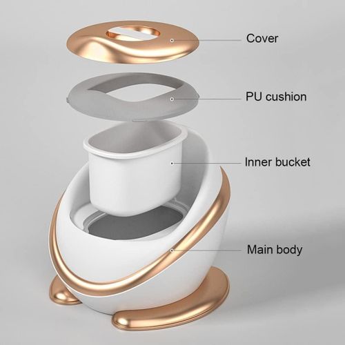 Portable Baby Potty Chair Toilet Training seat With Soft Cushion - Multicolor