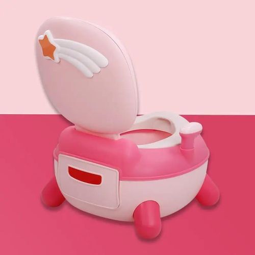 hildren's Potty Children's  Baby Potty Children's Toilet Seat with Handles and Non-Slip Function, Baby Toilet Trainer Ergonomic Potty- Multicolor