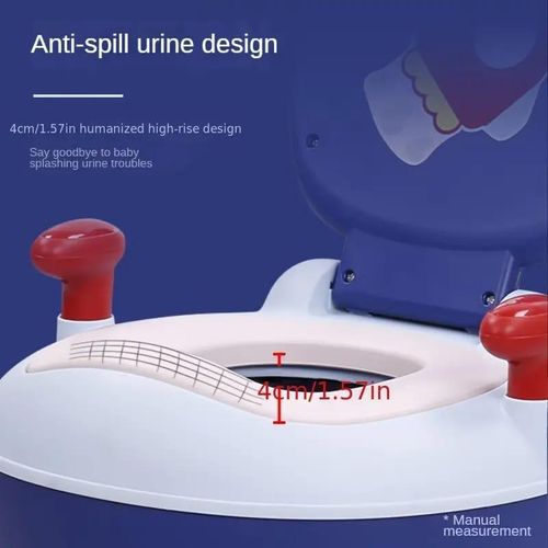 hildren's Potty Children's  Baby Potty Children's Toilet Seat with Handles and Non-Slip Function, Baby Toilet Trainer Ergonomic Potty- Multicolor