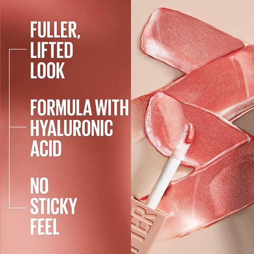 Lifter Gloss, Hydrating Lip Gloss With Hyaluronic Acid, For Plumper Looking Lips, Copper, Terracotta Neutral, 0.18oz