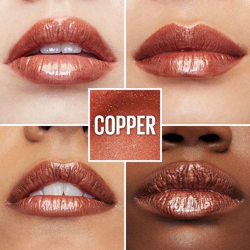 Lifter Gloss, Hydrating Lip Gloss With Hyaluronic Acid, For Plumper Looking Lips, Copper, Terracotta Neutral, 0.18oz