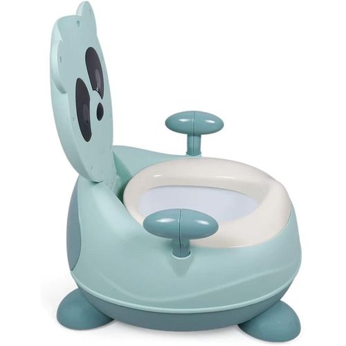 Potty Training, Soft Silicone Seat Panda Shape Imported Material Premium - multicolour