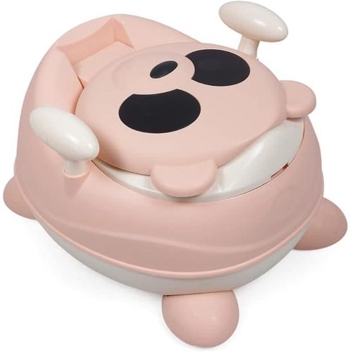 Potty Training, Soft Silicone Seat Panda Shape Imported Material Premium - multicolour