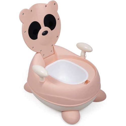 Potty Training, Soft Silicone Seat Panda Shape Imported Material Premium - multicolour
