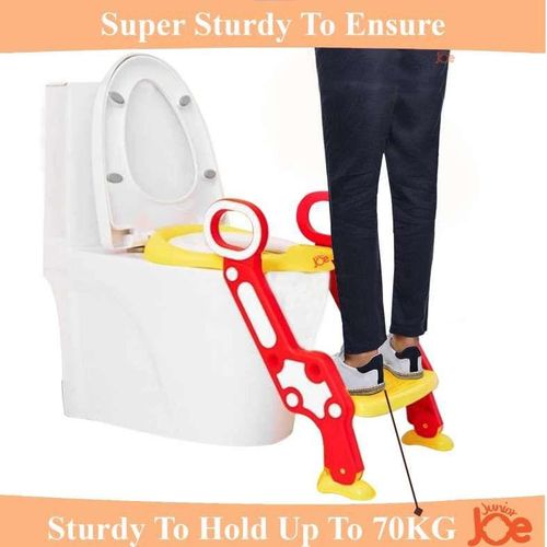 Kids Toilet Potty Trainer Seat Step Up Training Stool Chair Toddler With Ladder Multicolor