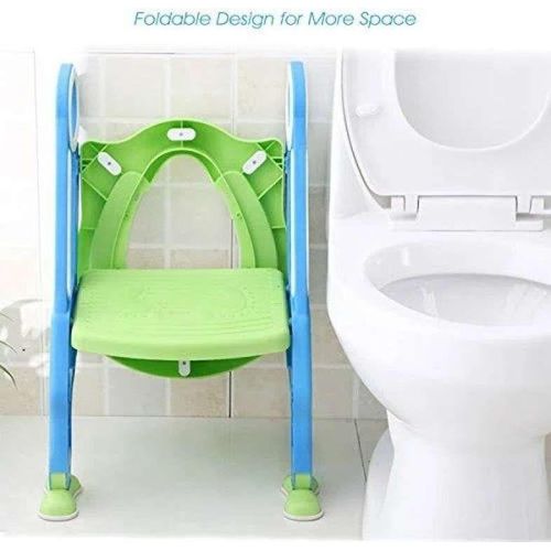 Kids Toilet Potty Trainer Seat Step Up Training Stool Chair Toddler With Ladder Multicolor