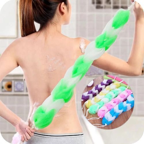 Stretching Loofah Sponge Toiletries For Bathing - Multicolor