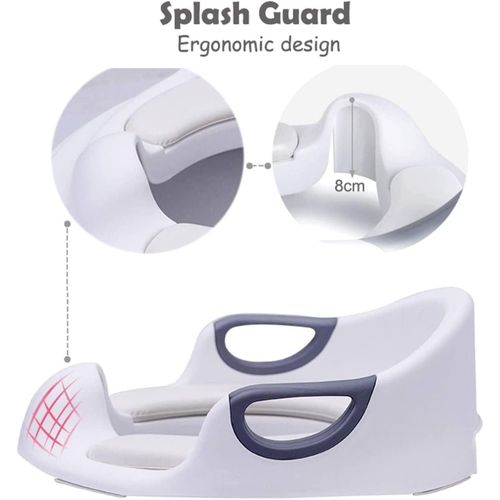 Potty Training Toddler Toilet Seat with One Cushion, Safety Handles