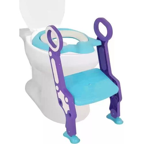 Toilet Trainer With Non-Slip Cushioned Ladder - Multi-Color