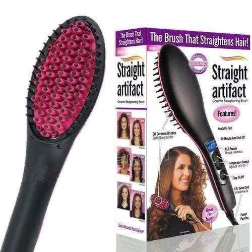 Other Unisex Hair Straightener Comb - Black