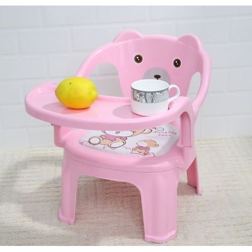 2 In 1 Small Baby Feeding Chair With Removable Tray - Pink