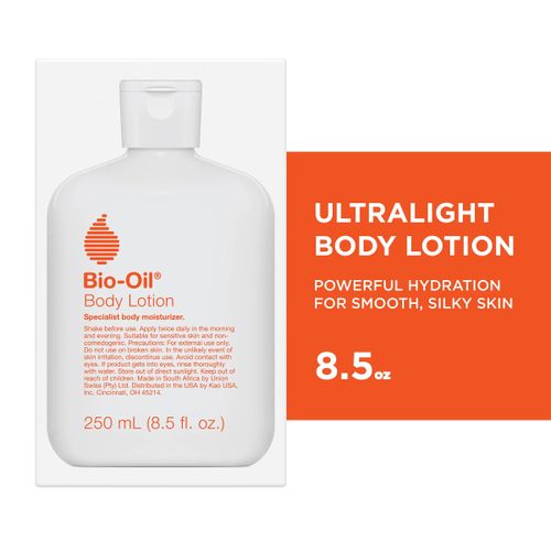 Bio Oil Moisturizing Body Lotion(250ml) For Dry Skin, Ultra-Lightweight High-Oil Hydration, With Jojoba/Rosehip/Shea Oil, And Hyaluronic Acid 250ml