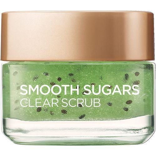 L'Oreal L'Or&eacute;al Paris Smooth Sugar Clear Kiwi Face And Lip Scrub, 50ml