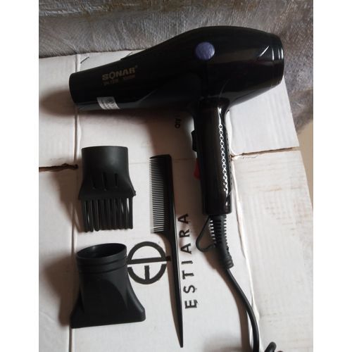 Sonar Professional Hair Dryer With Advanced Technology Plus Comb-Black