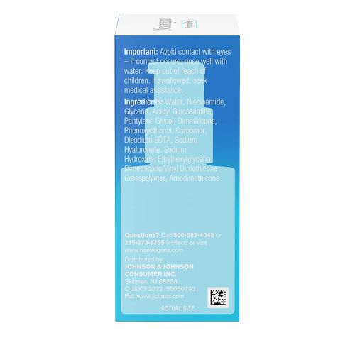 Neutrogena Hydro Boost+10% Niacinamide Hydrating Face Serum With Vitamin B3 & Hyaluronic Acid, 1oz