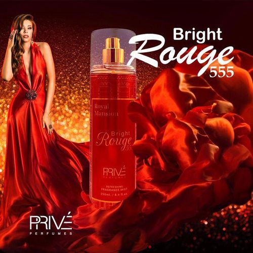 Bright Rouge 555 - Body Mist - For Women - 250ml