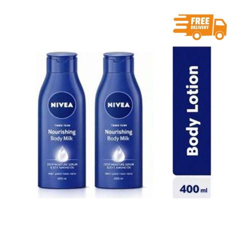 NIVEA Body Lotion Rich Nourising Milk 400ml 2PACK