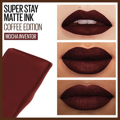 SuperStay Matte Ink Liquid Lipstick, Coffee Edition, Mocha Inventor, 0.17oz
