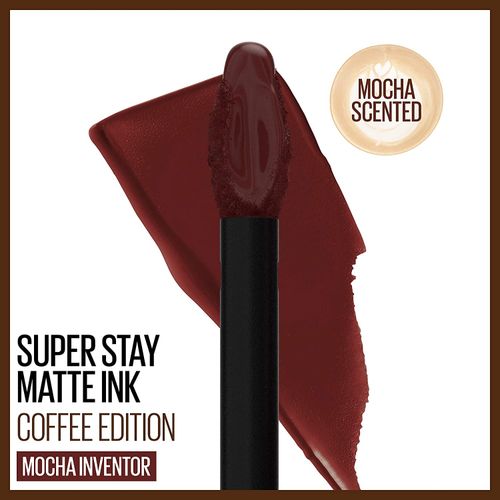 SuperStay Matte Ink Liquid Lipstick, Coffee Edition, Mocha Inventor, 0.17oz