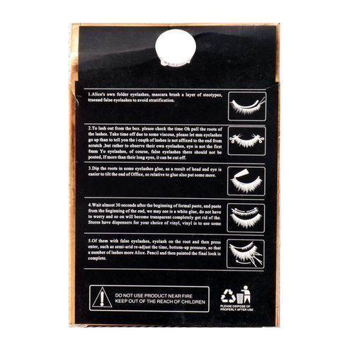 Eye Lashes (3 Pairs) - Black