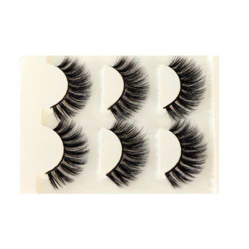 Eye Lashes (3 Pairs) - Black