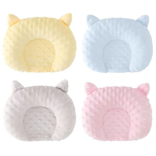 Baby Head Pillow Breathable Comfortable Portable Yellow