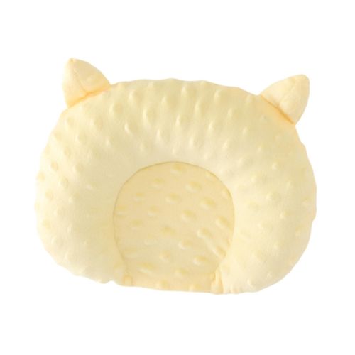 Baby Head Pillow Breathable Comfortable Portable Yellow