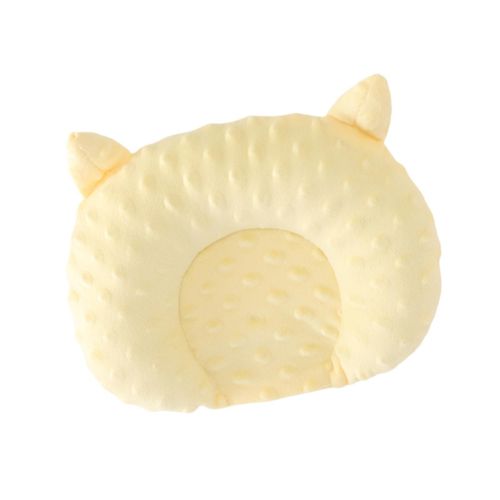 Baby Head Pillow Breathable Comfortable Portable Yellow