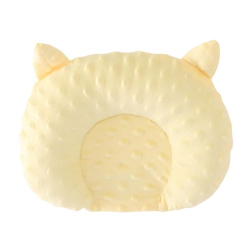 Baby Head Pillow Breathable Comfortable Portable Yellow