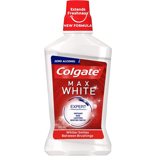 Colgate Max White Expert Whitening Mouthwash 500ml (UK)