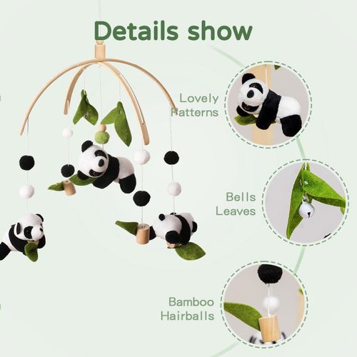 Baby Crib Mobile Activity Toy Nursery Decor Cute Sensory
