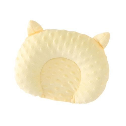 Baby Head Pillow Prevent Flat Head Soft Ergonomic Yellow