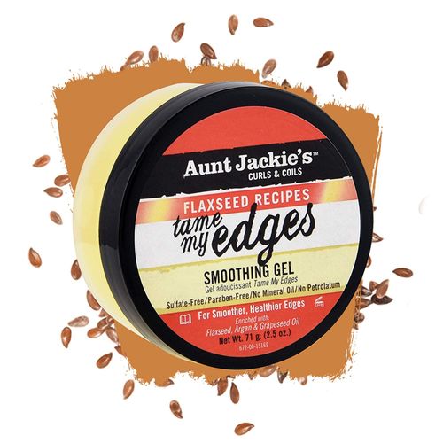 Aunt Jackie'S Flaxseed Recipes Tame My Edge Smoothing Hair Gel For Smoother, Healthier Edges, 2.5oz