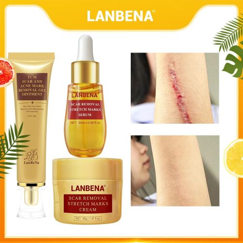 Lanbena Scar And Stretch Marks Removal Set - 3pcs