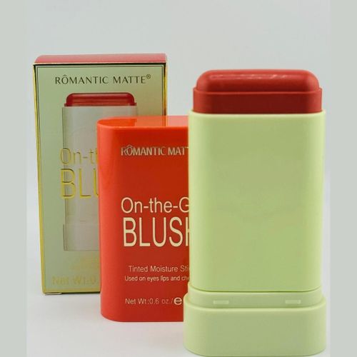 Romantic Matte On-the-Go Blush - Tinted Moisture Stick, 0.6 oz (19g)-Coral Orange