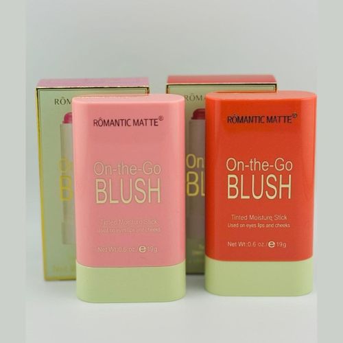 Romantic Matte On-the-Go Blush - Tinted Moisture Stick, 0.6 oz (19g)-Coral Orange