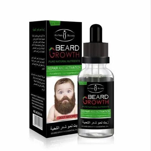 Aichun Organic 10 Times Rapid Beauty Beard Growth Essential Oil For Fast Beard Growth - 30ml