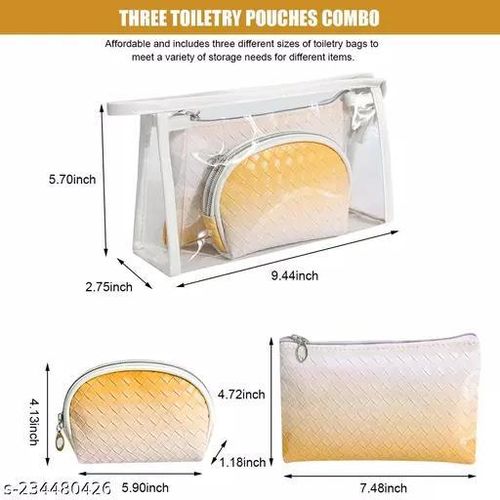 Makeup Bag Cosmetic Storage Toilet Pouch Ladies Brush Lipstick Holder Travel Organizer
