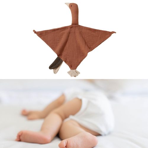 Baby Security Blanket Comforting Towel  Little Brown
