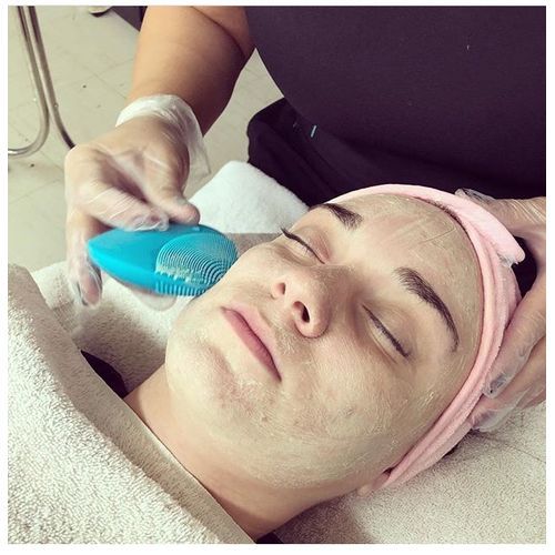 Silicone Electric Facial Cleansing Brush - Blue