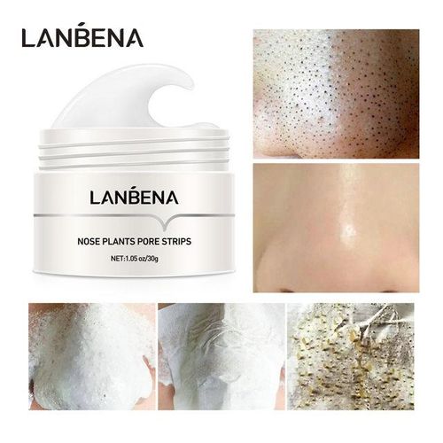 Lanbena Nose Plants Pore Strips Blackhead Remover Mask Peel off Mask Facial Pore Cleanser Purifying Face Mask Nose strips