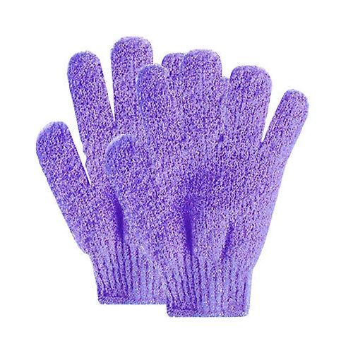 Exfoliating Shower Gloves- Purple