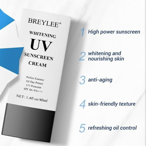 Breylee 40ml UV Protection Sunscreen Skin Isolation Waterproof Sunscreen Cream