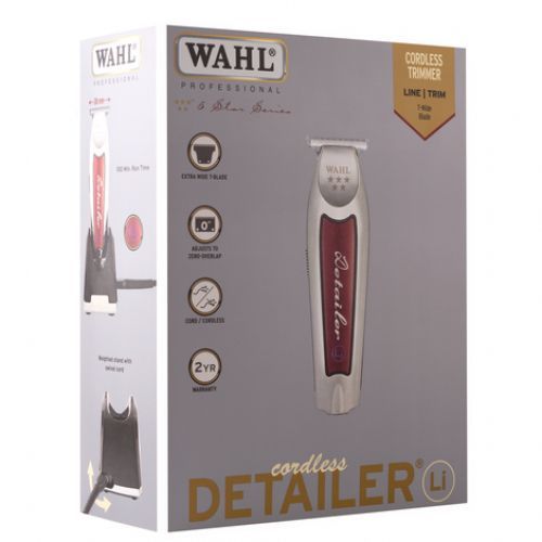 Wahl 5 Star Professional Rechargeable Cordless Detailer Hair Clipper -Red