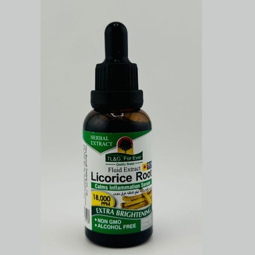 TL &G Herbal Licorice Root Serum - Calms Inflammation( Pimples), Extra Brightening, Non-GMO, Alcohol-Free - 30ml